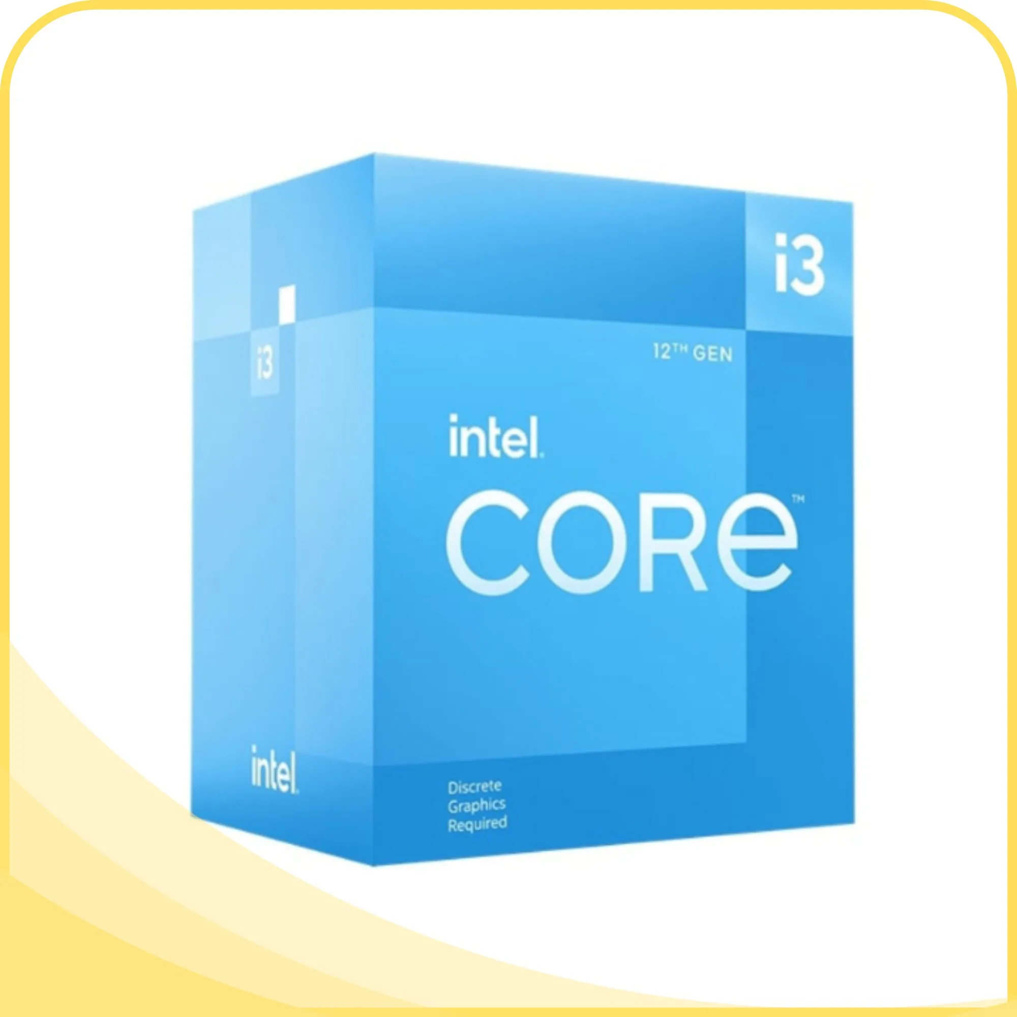 CPU Intel Core i3 12100F (Intel LGA1700 - 4 Core - 8 Thread - Base 3.3Ghz - Turbo 4.3Ghz - Cache 12MB - No iGPU)